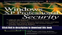 Ebook Windows(R) XP Professional Security Free Online