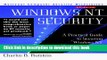 Ebook Windows Nt Security: A Practical Guide to Securing Windows Nt Servers and Workstations Full