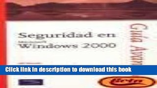 Books Seguridad En Microsoft Windows 2000 Full Online