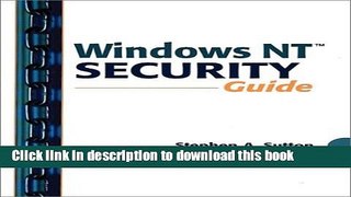Books Windows NT Security Guide Free Online