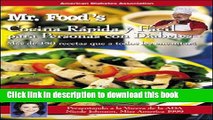 Books Mr. Food s Comida Rapida y Facil Para Personas con Diabetes Free Online