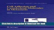 Books Cell Adhesion and Cytoskeletal Molecules in Metastasis (Cancer Metastasis - Biology and
