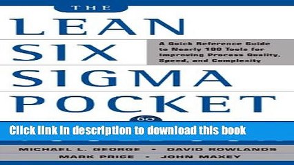 Ebook The Lean Six Sigma Pocket Toolbook: A Quick Reference Guide to Nearly 100 Tools for