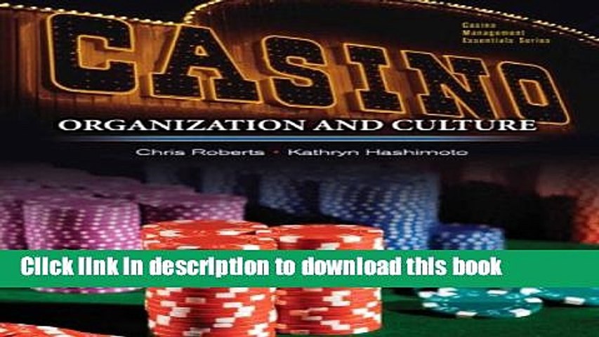 Ebook Casinos: Organization and Culture Free Online