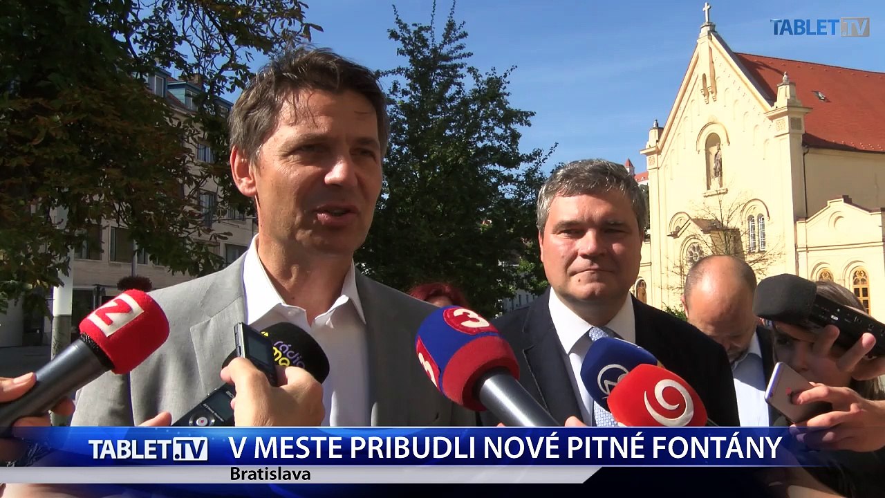 BRATISLAVA: V centre mesta pribudli tri nové pitné fontánky