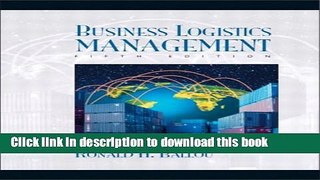 Ebook Business Logistics Management (5th Edition) Free Download