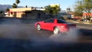 V6 Camaro Burnout