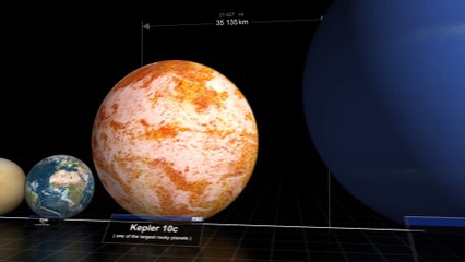 Comparaison des tailles des objets dans l'espace, de la lune à la galaxie