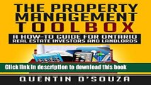 Books The Property Management Toolbox: A How-To Guide for Ontario Real Estate Investors and