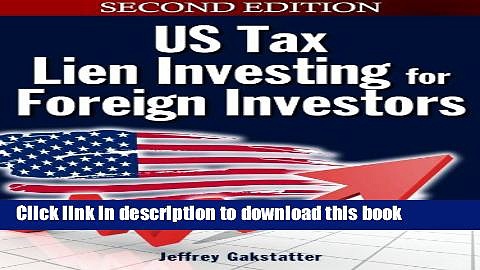 Books Tax Lien Investing for Foreign Investors Full Online