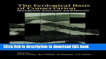 Books The Ecological Basis of Conservation: Heterogeneity, Ecosystems, and Biodiversity Free Online