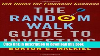 Books Random Walk Guide To Investing: Ten Rules For Financial Services Free Download