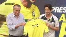 El Villarreal presenta al delantero brasileño Pato