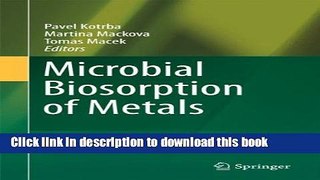 Books Microbial Biosorption of Metals Free Online