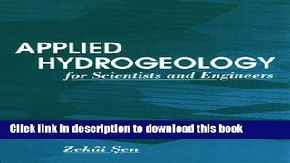 Ebook Applied Hydrogeology for Scientists and Engineers Full Online