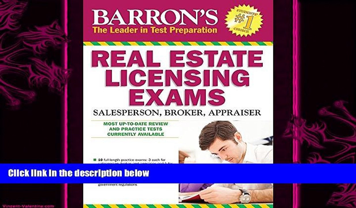 different  Barron s Real Estate Licensing Exams, 10th Edition (Barron s Real Estate Licensing