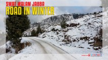 Swat Malam Jabba Road In Winter