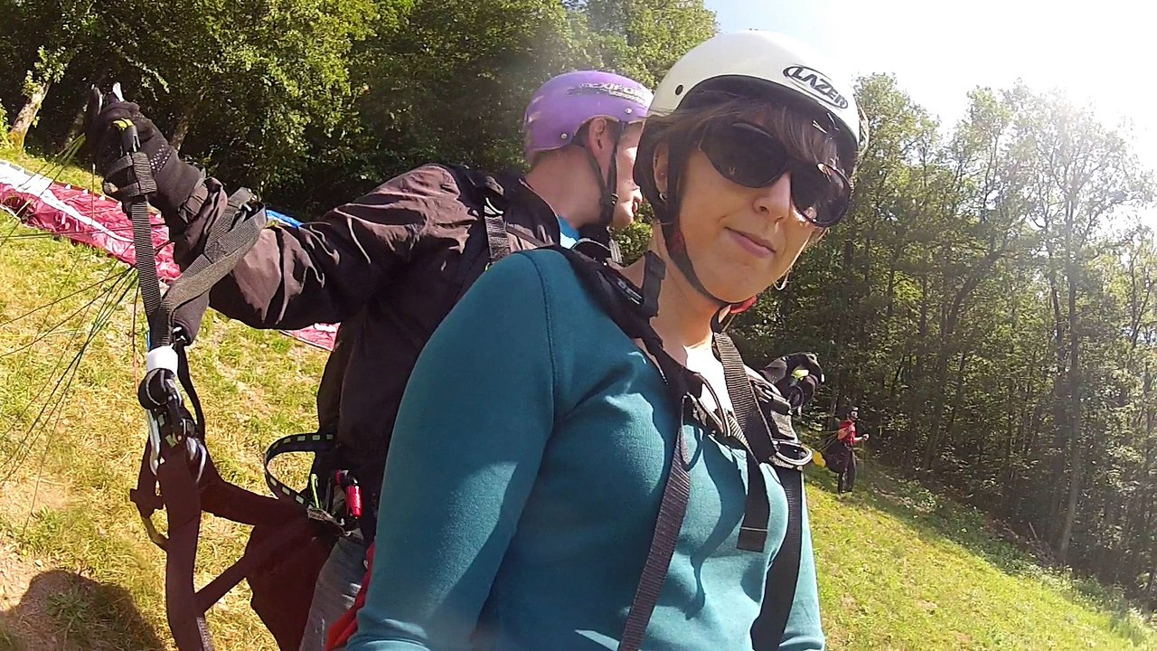 baptème de parapente de Delphine