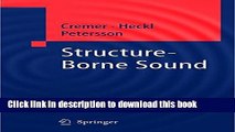 Ebook Structure-Borne Sound: Structural Vibrations and Sound Radiation at Audio Frequencies Free