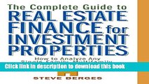 Books The Complete Guide to Real Estate Finance for Investment Properties: How to Analyze Any