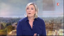 Marine Le Pen invitée du journal de France 2
