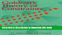 Ebook Goldratt s Theory of Constraints Full Online