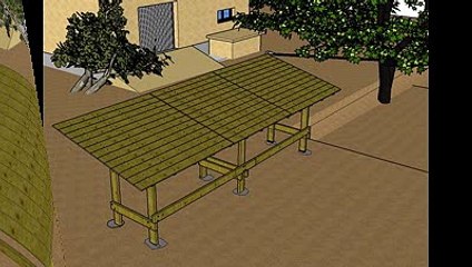 Construire un Abri pour le Bois de Chauffage Explications en Images 3D