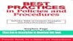 Ebook Best Practices in Policies and Procedures: Methods for finding policies and procedures
