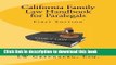 Books California Family Law Handbook for Paralegals Free Online