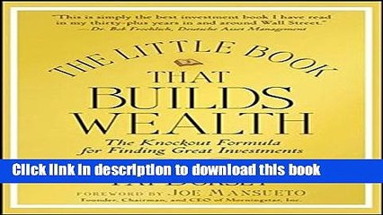 Ebook The Little Book That Builds Wealth: The Knockout Formula for Finding Great Investments Free