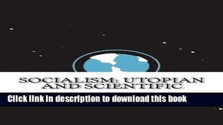 Books Socialism: Utopian and Scientific Free Online