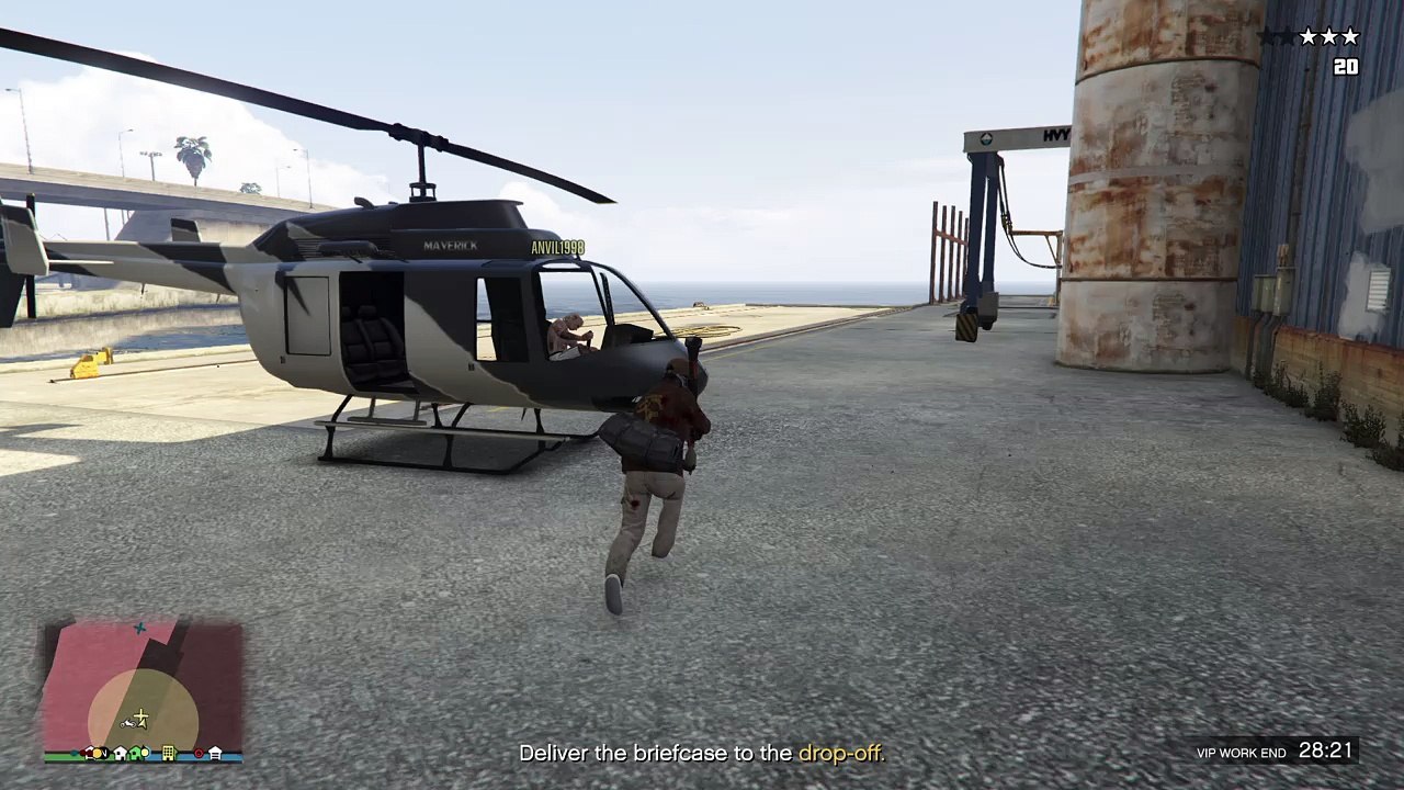 Heli down.