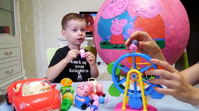 Большое Яйцо Свинка Пеппа с игрушками _ Город Свинки Пеппы и ее друзей
