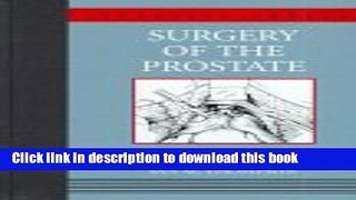 Books Surgery of the Prostate Free Online