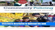 Ebook Community Policing: Partnerships for Problem Solving Free Download