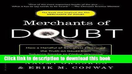 Ebook Merchants of Doubt: How a Handful of Scientists Obscured the Truth on Issues from Tobacco