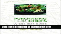 [Read PDF] Purchasing for Chefs: A Concise Guide Ebook Online