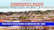 Community-Based Participatory Research PDF Ebook