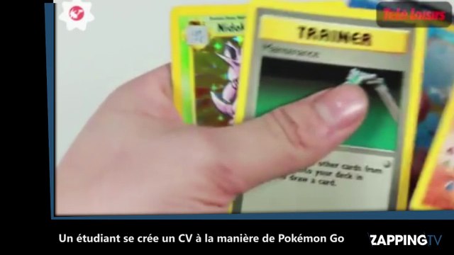 Un étudiant se crée un CV à la manière de Pokémon Go (Vidéo)