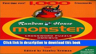 [Read PDF] Random House Monster Crossword Puzzle Omnibus, Volume 1 Download Free