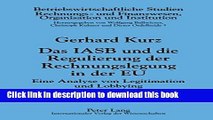 PDF  Das IASB und die Regulierung der Rechnungslegung in der EU: Eine Analyse von Legitimation und
