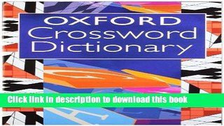 [Read PDF] Oxford Crossword Dictionary Ebook Free