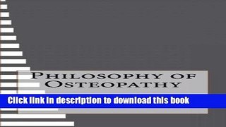 Ebook Philosophy of Osteopathy Full Online
