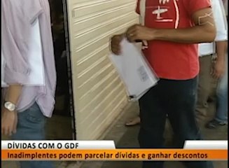 DÍVIDAS COM O GDF