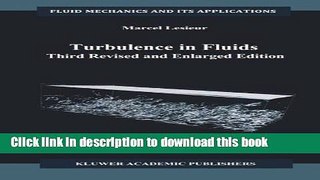 Ebook Turbulence in Fluids (Fundamental Theories of Physics) Full Online