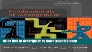 Books Fundamentals of Management, Fifth Canadian Edition (5th Edition) Full Online KOMP