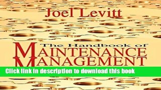 Ebook Handbook of Maintenance Management Free Online KOMP