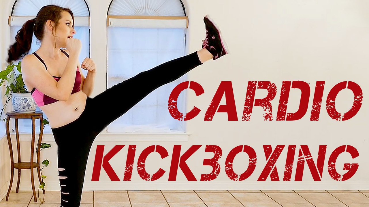 Kickboxing Cardio Workout! Beginners Fat Burning Home Fitness, Full Body Learn to Kickbox Part 4