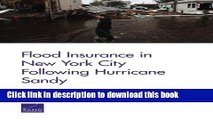 Ebook Flood Insurance in New York City Following Hurricane Sandy Full Online