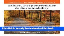 Books Canadian Business   Society: Ethics, Responsibilities and Sustainability with Connect